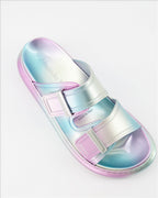 Baskets Claquettes holographiques Alexander McQueen Multicolore Femme