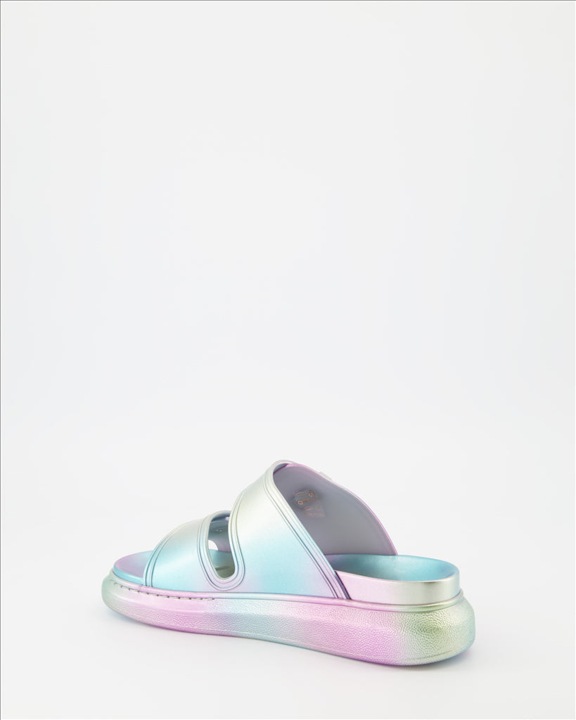 Baskets Claquettes holographiques Alexander McQueen Multicolore Femme