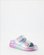 Baskets Claquettes holographiques Alexander McQueen Multicolore Femme