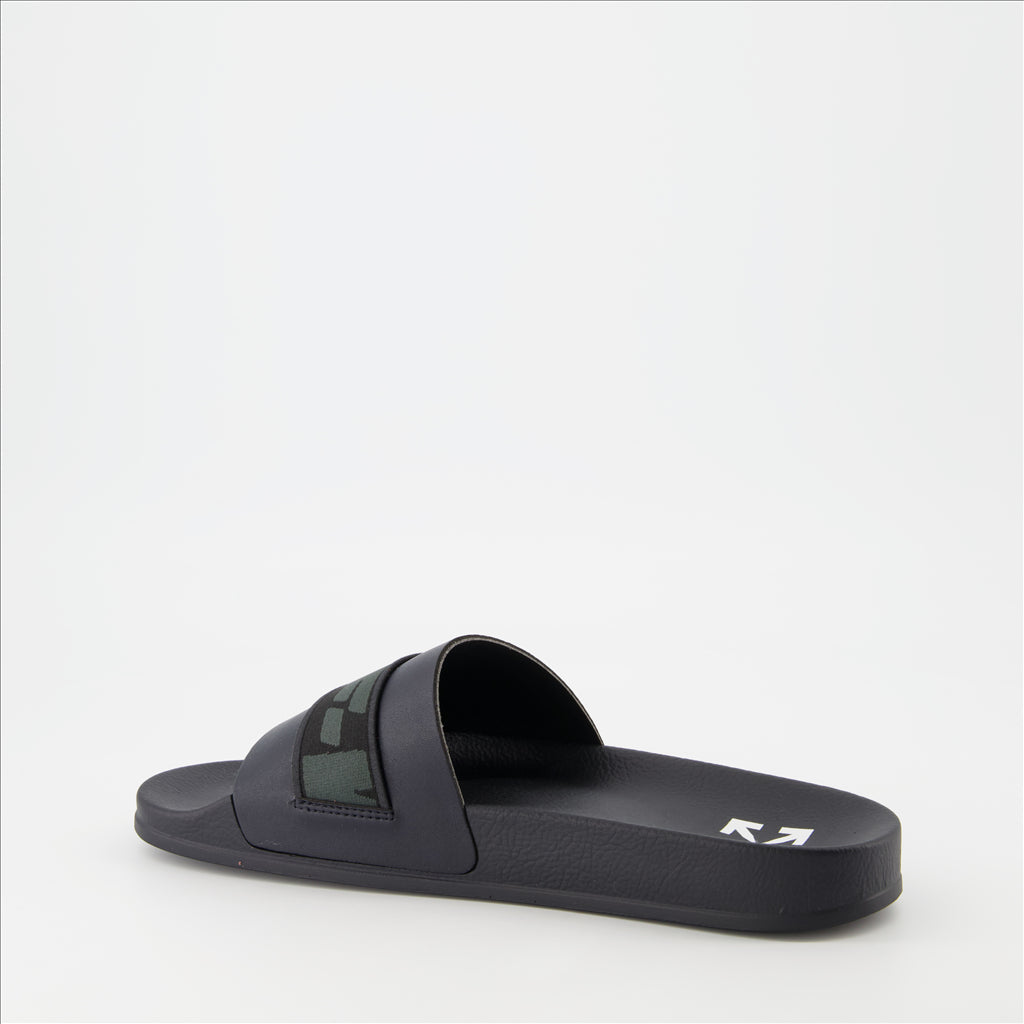 Chaussures ouvertes Claquettes Industrial Off-White Noir Homme