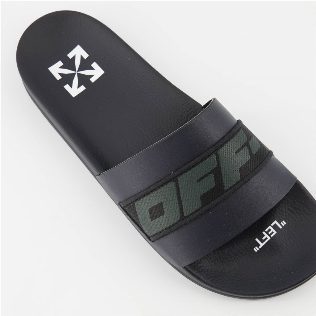 Chaussures ouvertes Claquettes Industrial Off-White Noir Homme