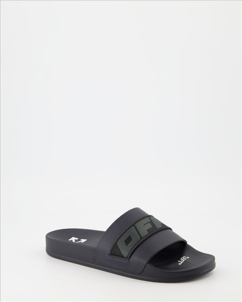 Chaussures ouvertes Claquettes Industrial Off-White Noir Homme