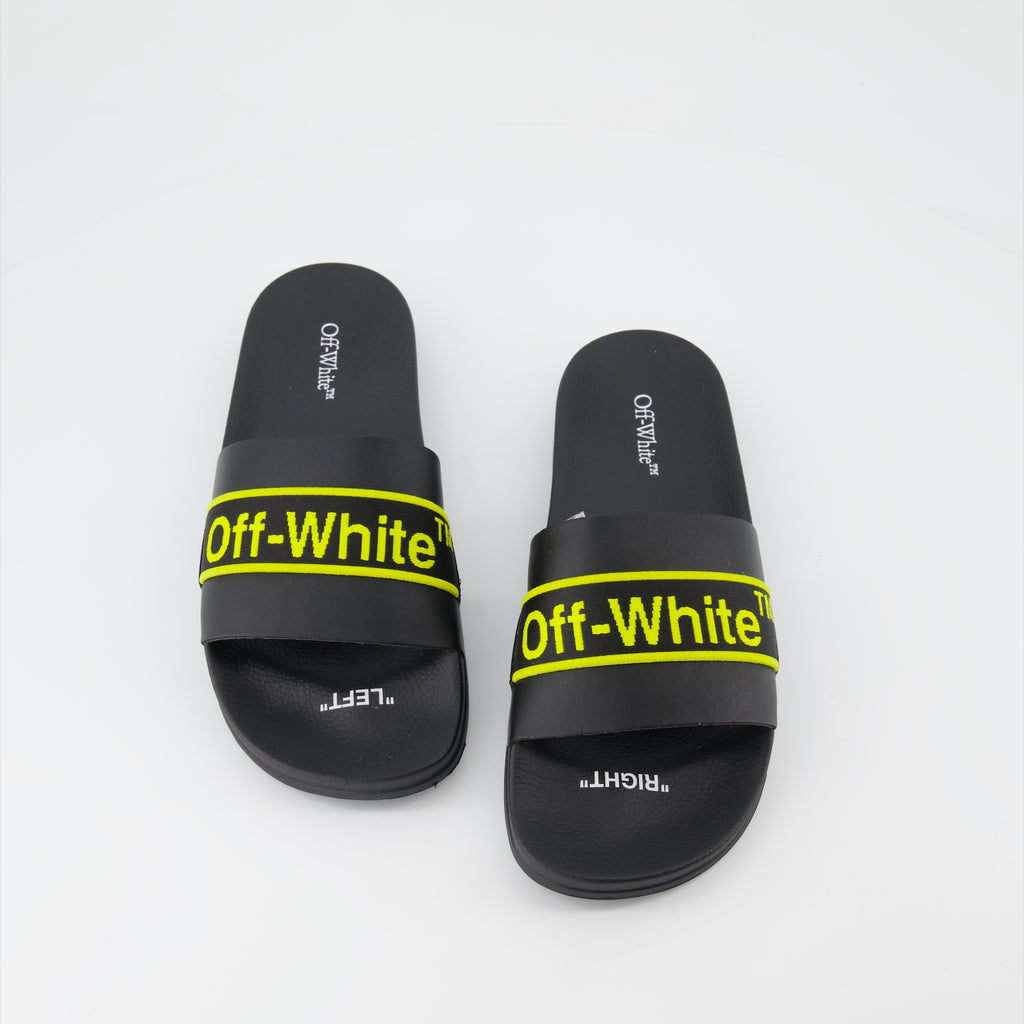 Chaussures ouvertes Claquettes Industrial Off-White Noir Homme