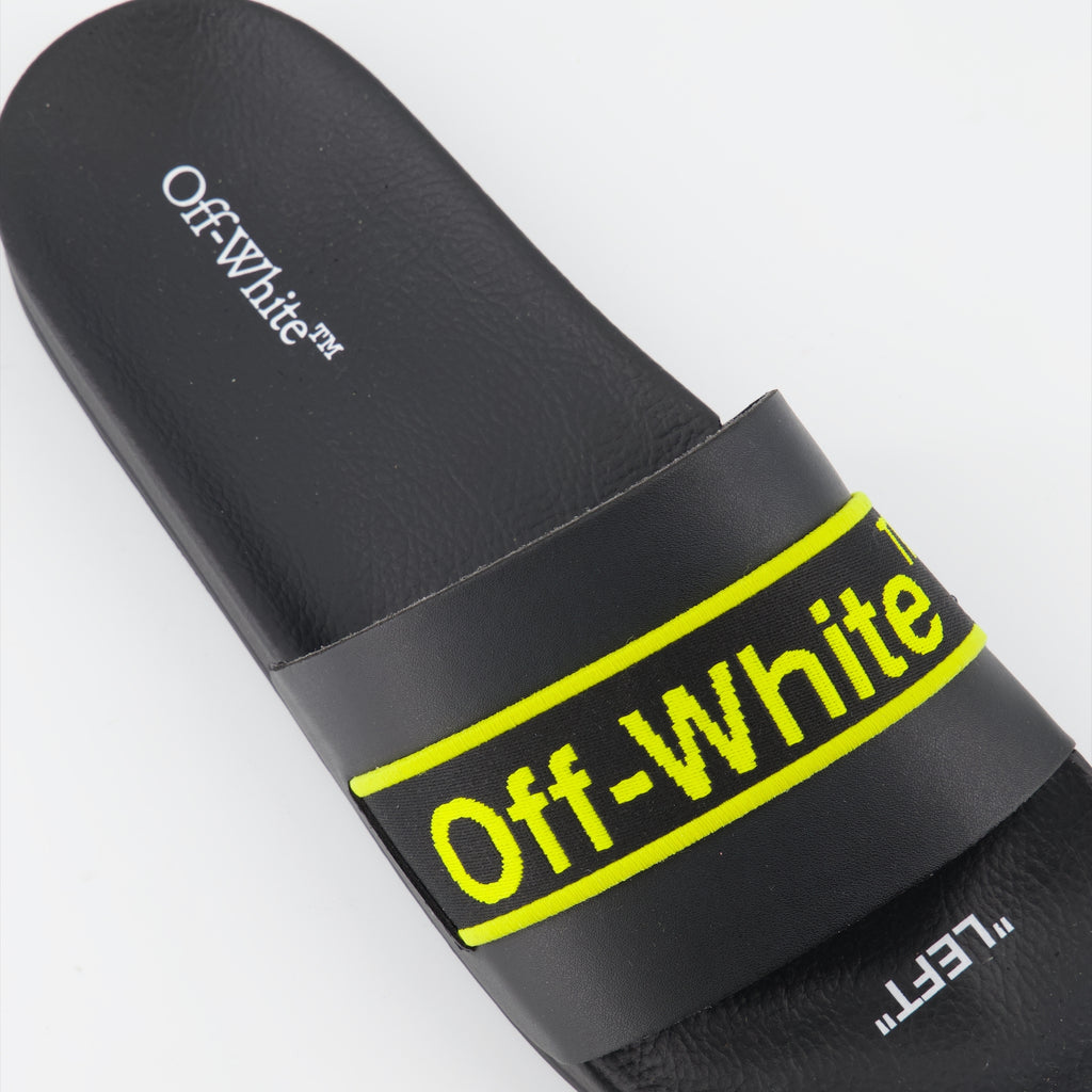 Chaussures ouvertes Claquettes Industrial Off-White Noir Homme