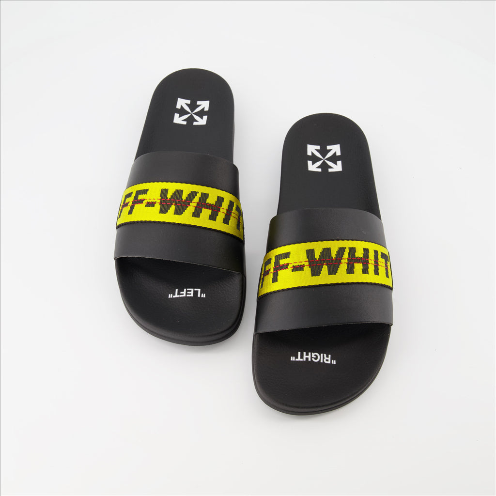 Chaussures ouvertes Claquettes Industrial Off-White Noir Homme