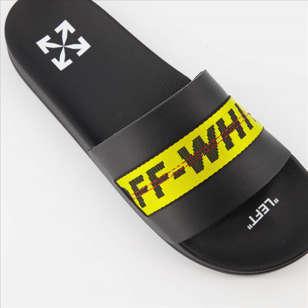 Chaussures ouvertes Claquettes Industrial Off-White Noir Homme