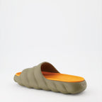 Chaussures ouvertes Claquettes Lilo Moncler Kaki Homme