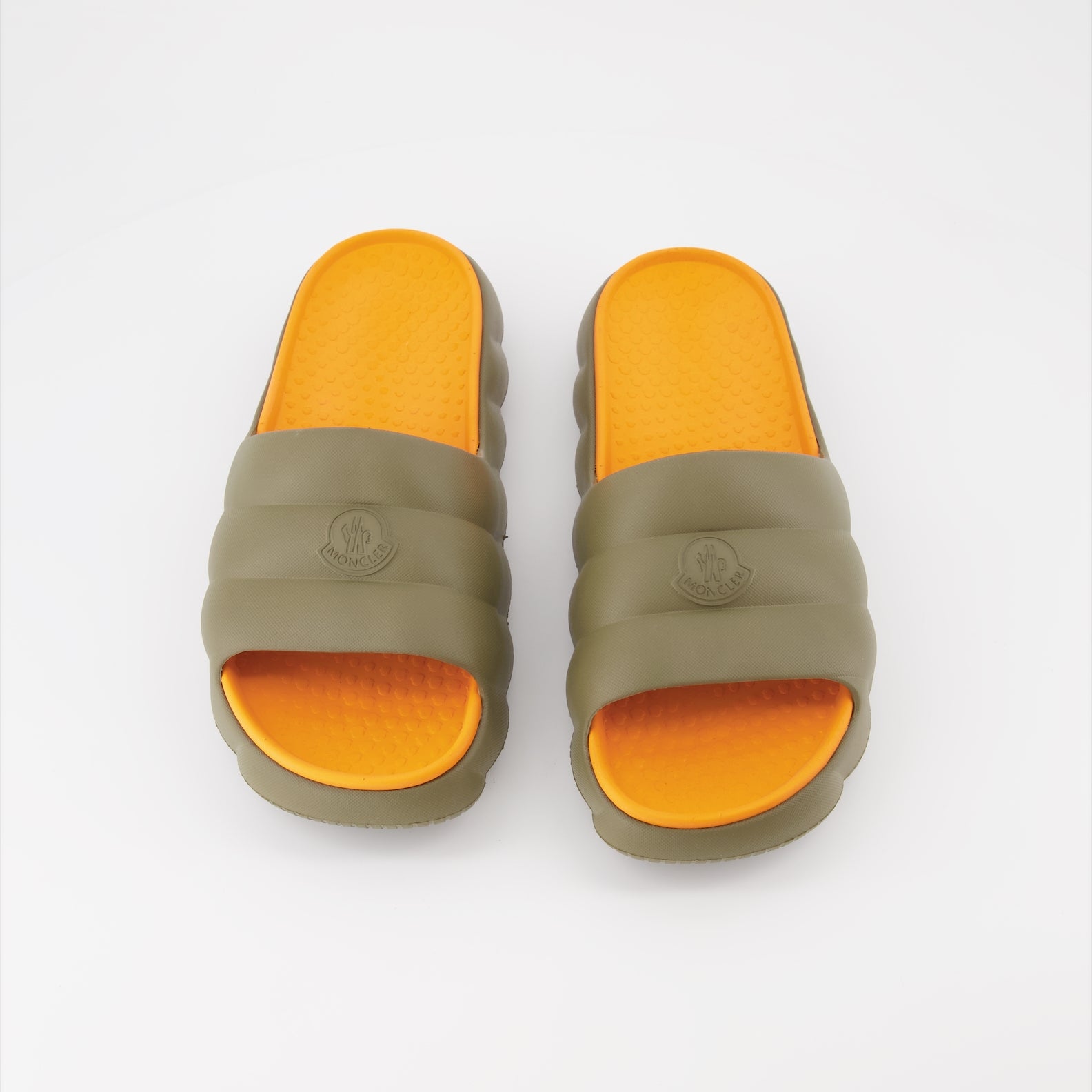 Offene schuhe Claquettes Lilo Moncler Khaki Homme