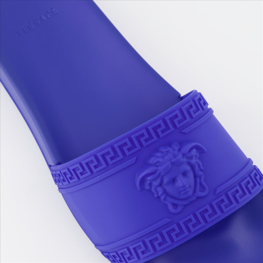 Chaussures ouvertes Claquettes Medusa Versace Bleu Homme