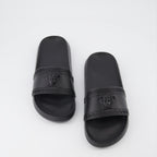 Chaussures ouvertes Claquettes Medusa Versace Noir Homme