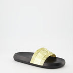 Open shoes Medusa Head Slides Versace Gold Man