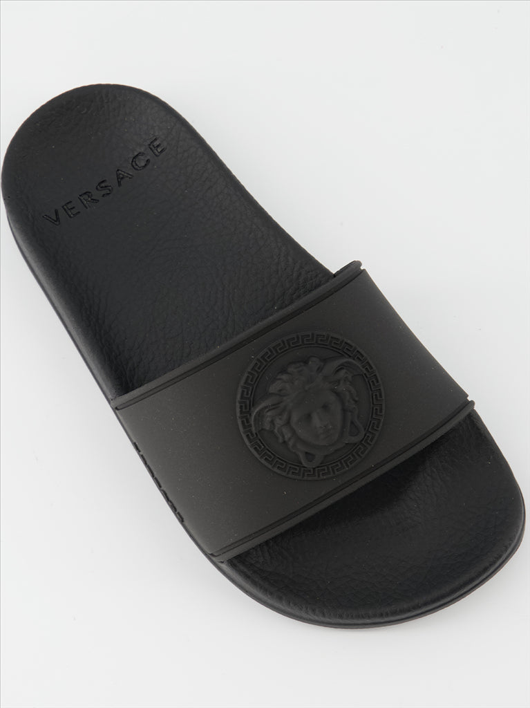 Schuhe Claquettes Medusa Versace Schwarz Kinder