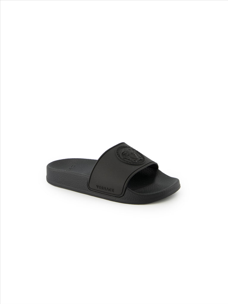 Schuhe Claquettes Medusa Versace Schwarz Kinder