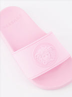 Schuhe Claquettes Medusa Versace Rosa Kinder