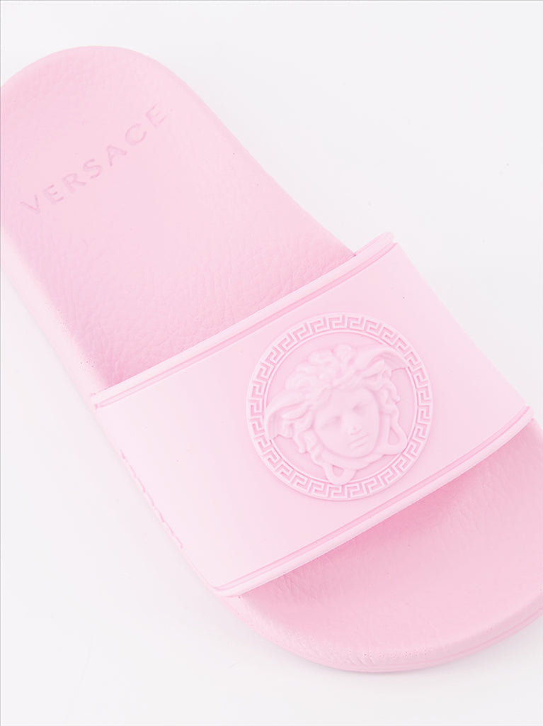 Schuhe Claquettes Medusa Versace Rosa Kinder