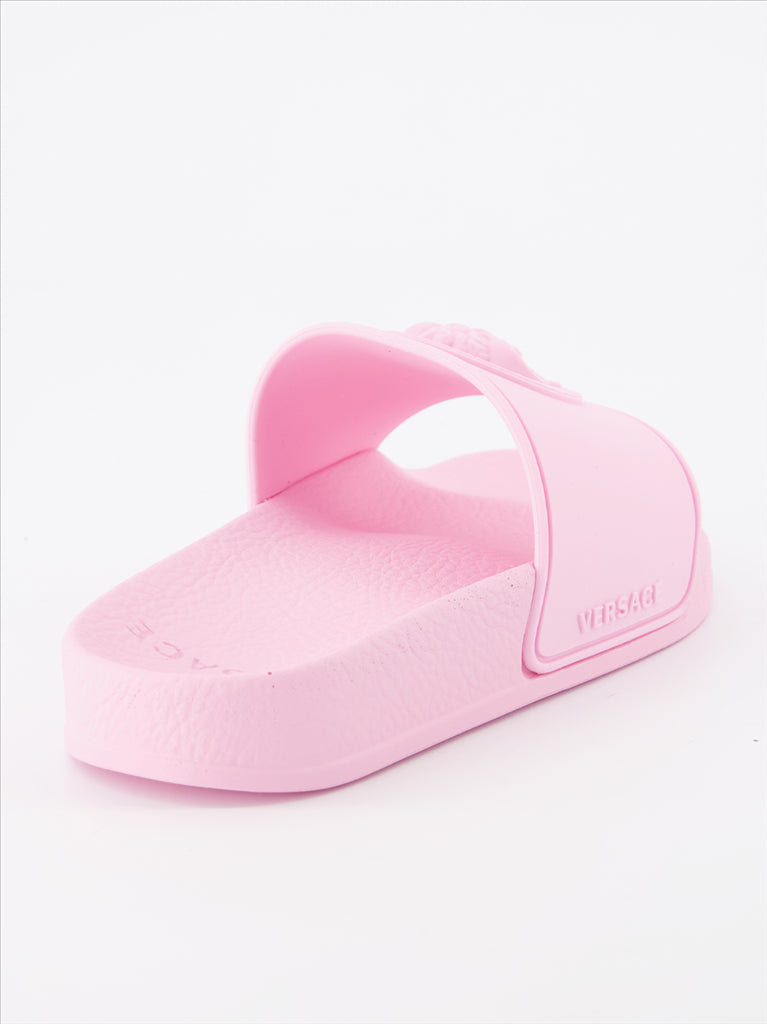 Schuhe Claquettes Medusa Versace Rosa Kinder