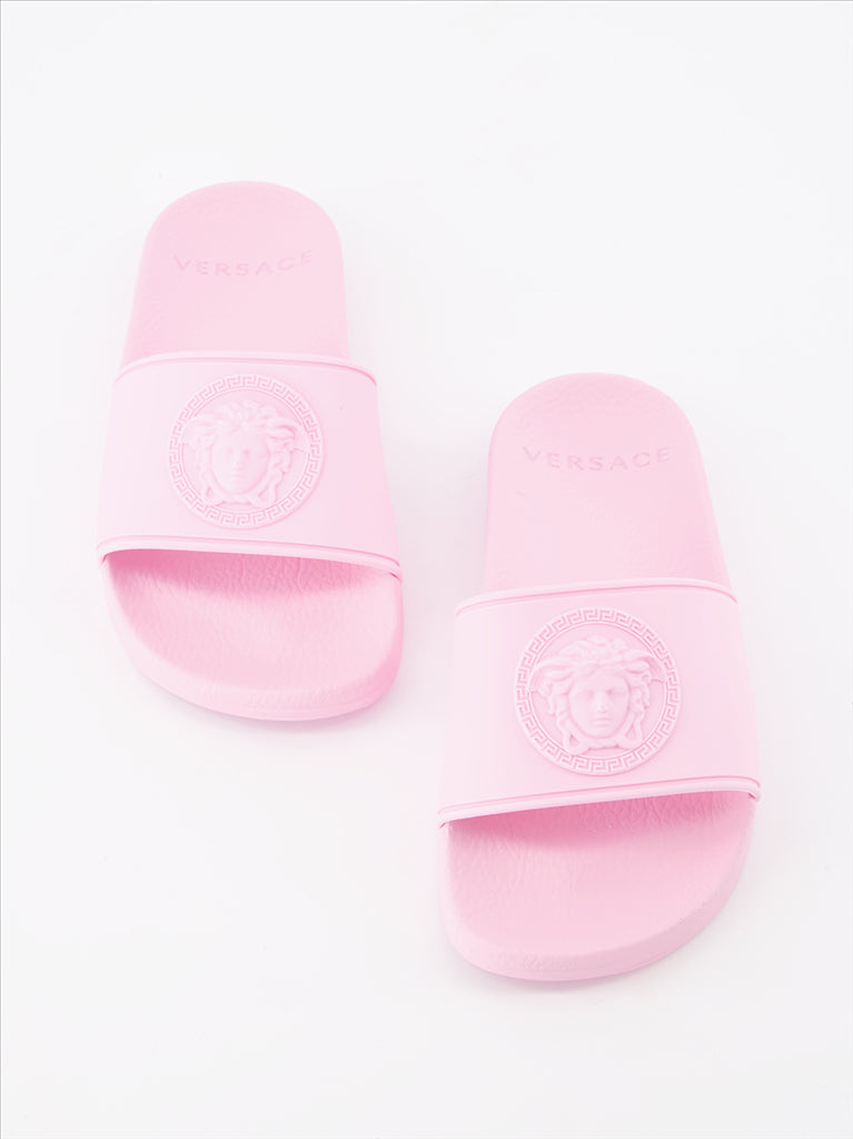 Schuhe Claquettes Medusa Versace Rosa Kinder