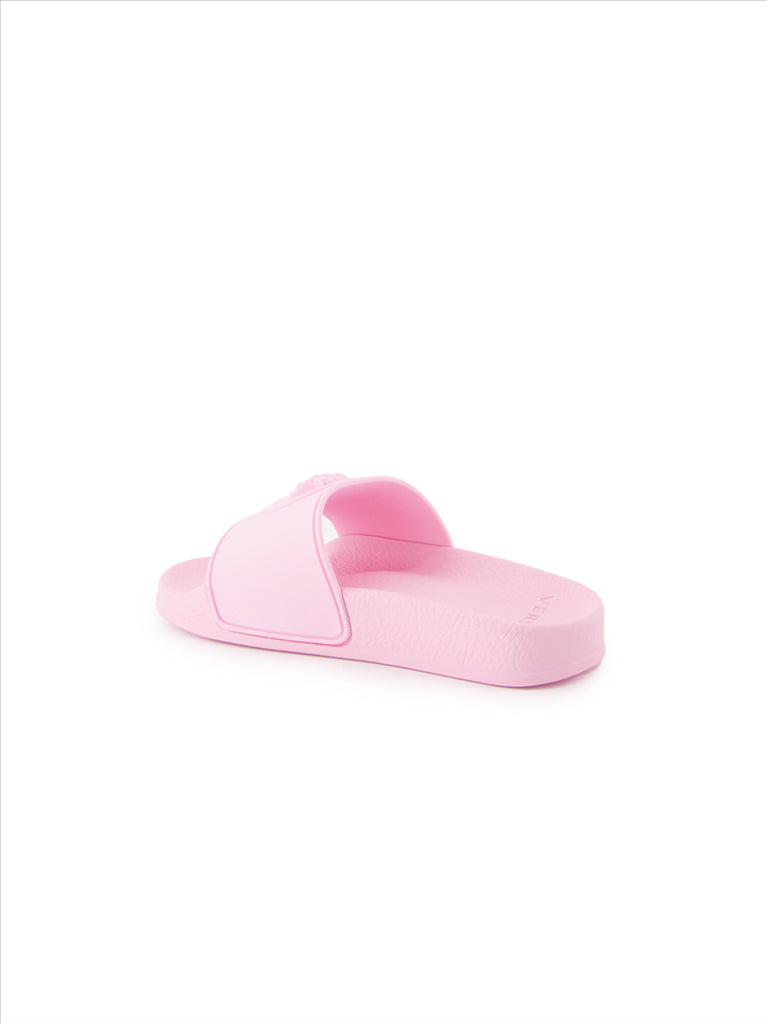 Schuhe Claquettes Medusa Versace Rosa Kinder