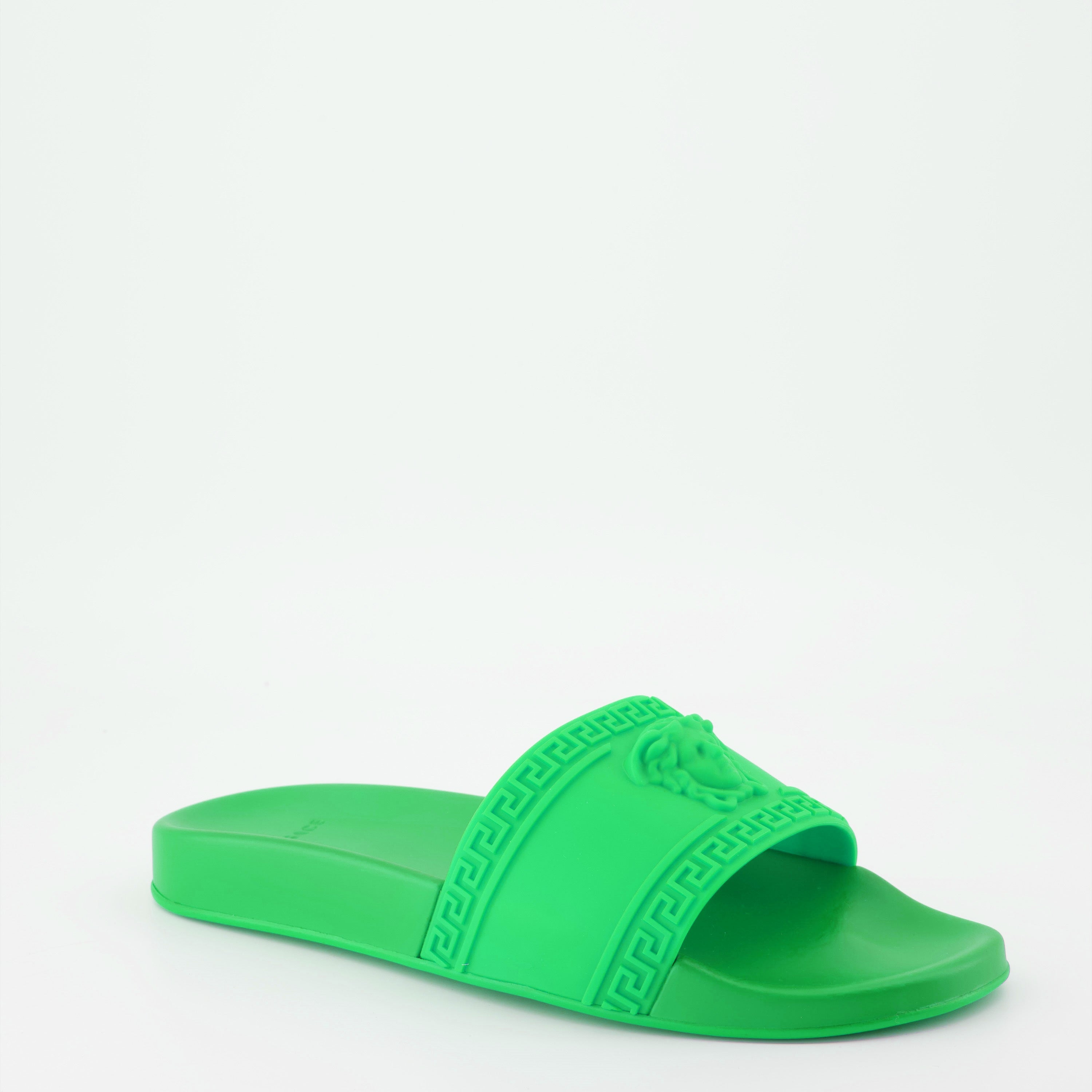 Open shoes Medusa Slides Versace Green Man