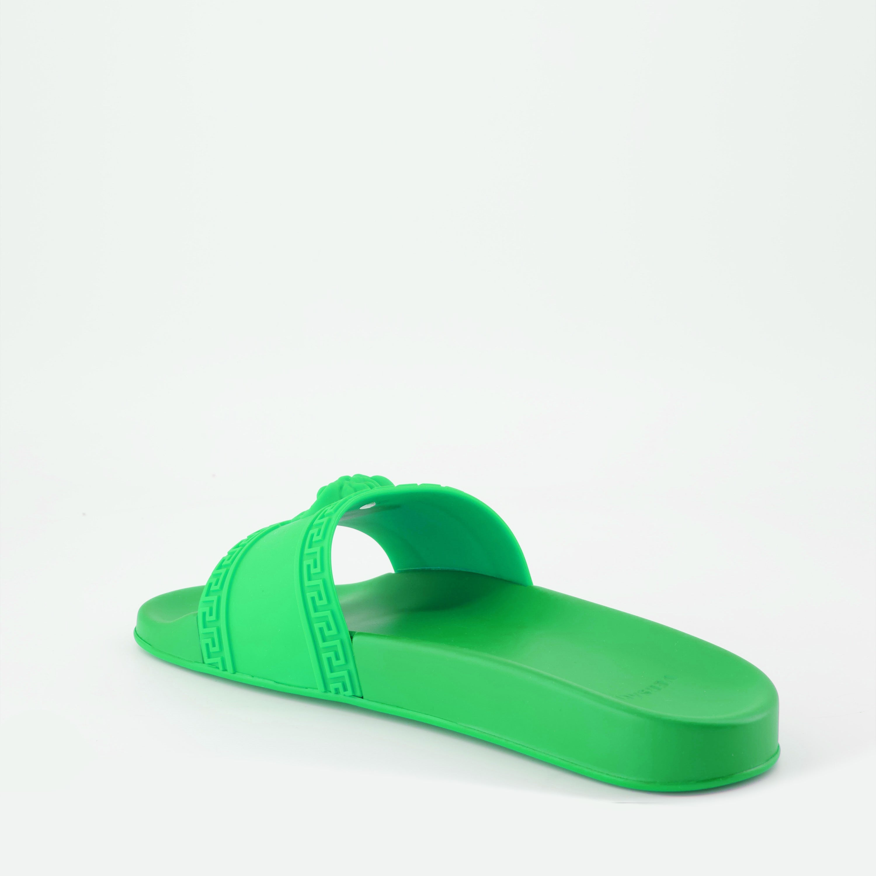 Open shoes Medusa Slides Versace Green Man