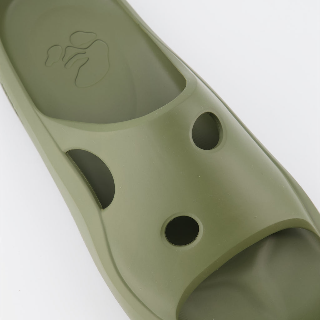 Open shoes Meteor Slides Off-White Green Man