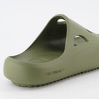 Open shoes Meteor Slides Off-White Green Man