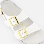 オープントゥシューズ ミラノのスライド Birkenstock 白 女性