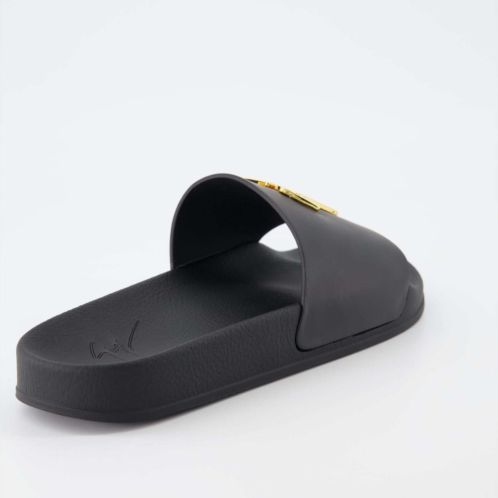 Chaussures ouvertes Claquettes à logo Giuseppe Zanotti Noir Homme