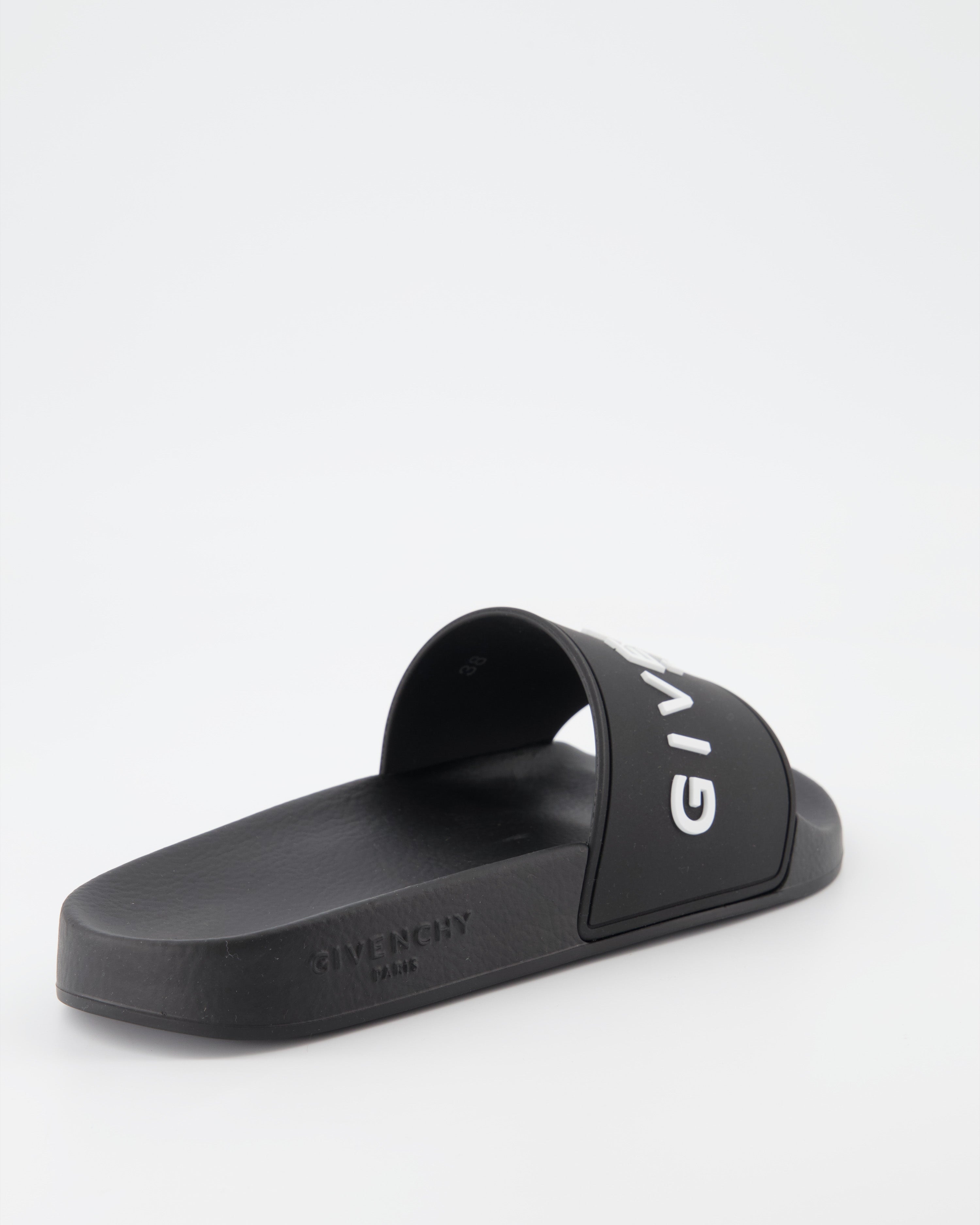 Scarpe aperte Claquettes à logo Givenchy Nero Femme