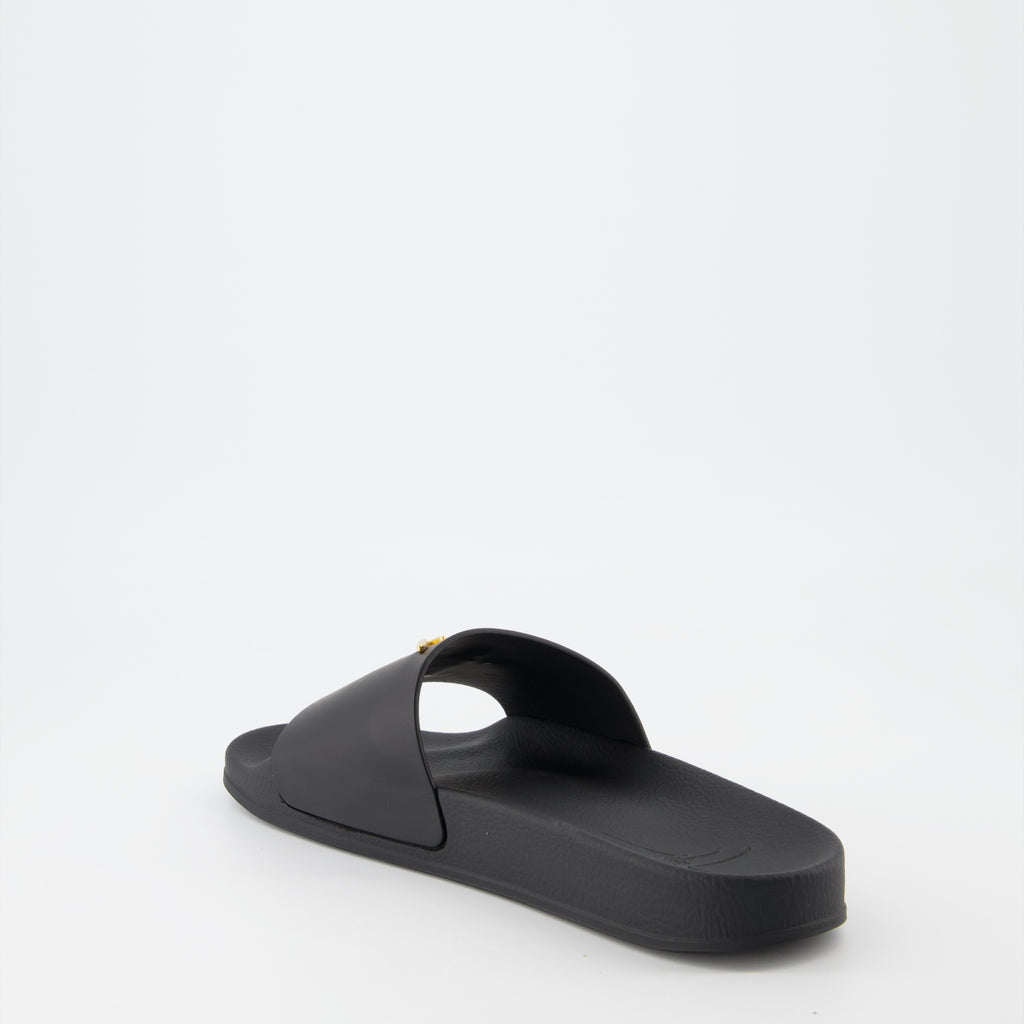 Chaussures ouvertes Claquettes à logo Giuseppe Zanotti Noir Homme