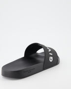 Scarpe aperte Claquettes à logo Givenchy Nero Homme