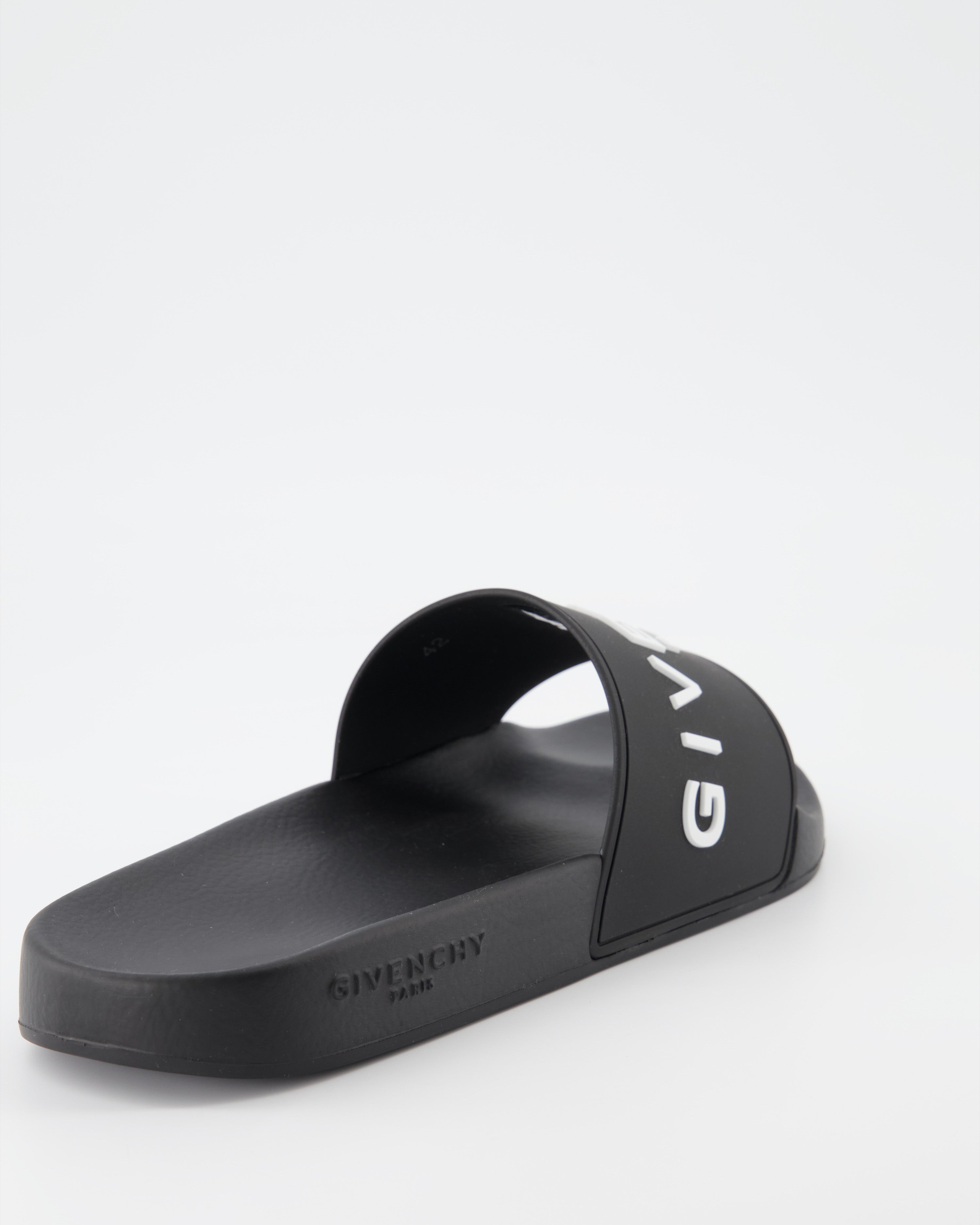 Scarpe aperte Claquettes à logo Givenchy Nero Homme