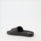 Chaussures ouvertes Claquettes Off Stamp Off-White Noir Femme