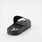 Chaussures ouvertes Claquettes Off Stamp Off-White Noir Femme