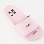 Open shoes Off Stamp Pink Slides Off-White Pink Women
