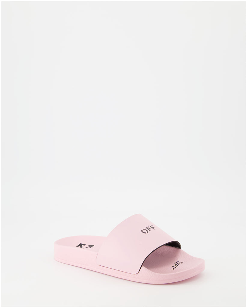 Open shoes Off Stamp Pink Slides Off-White Pink Women
