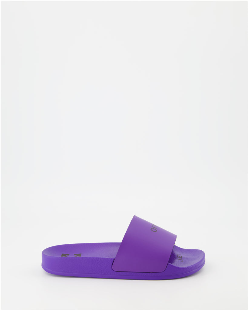 Chaussures ouvertes Claquettes Off Stamp Off-White Violet Femme