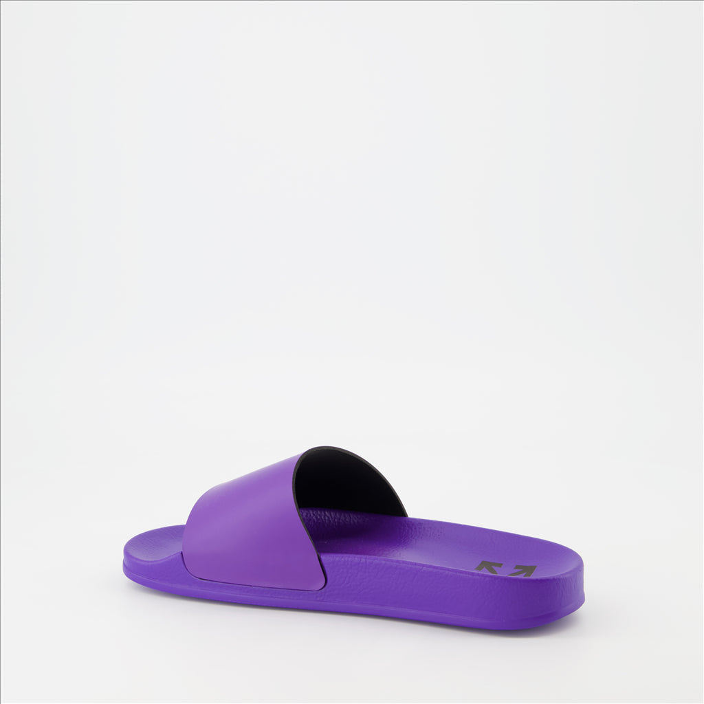 Chaussures ouvertes Claquettes Off Stamp Off-White Violet Femme