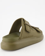 Chaussures ouvertes Claquettes oversize Alexander McQueen Vert Homme