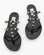 Open shoes Rockstud slides Valentino Garavani Black Women