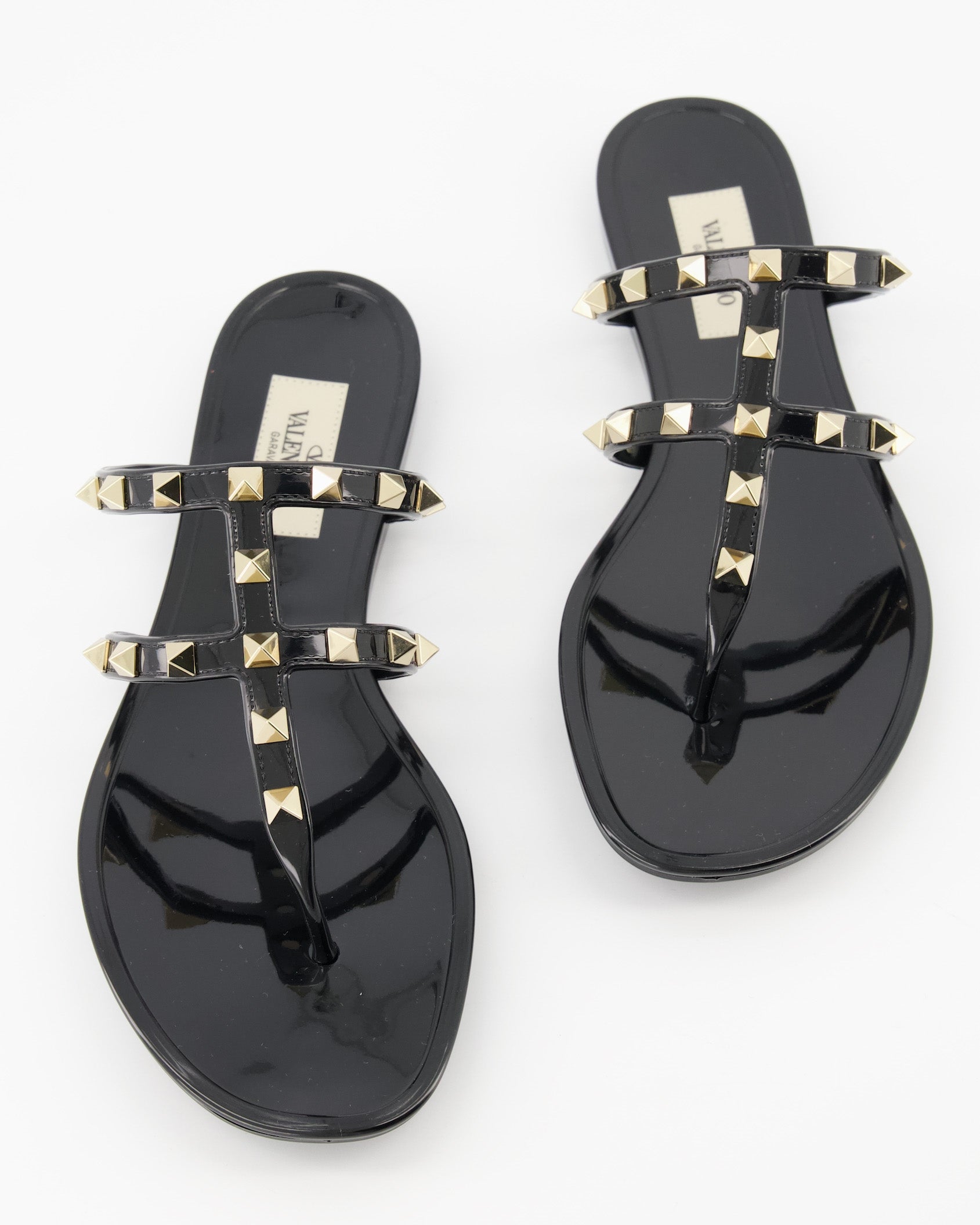 Open shoes Rockstud slides Valentino Garavani Black Women