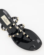 Open shoes Rockstud slides Valentino Garavani Black Women