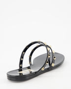 Open shoes Rockstud slides Valentino Garavani Black Women
