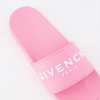 Chaussures ouvertes Claquettes à logo Givenchy Rose Femme