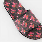 Sapatos abertos Claquettes monogrammées Moschino Marrom Homme