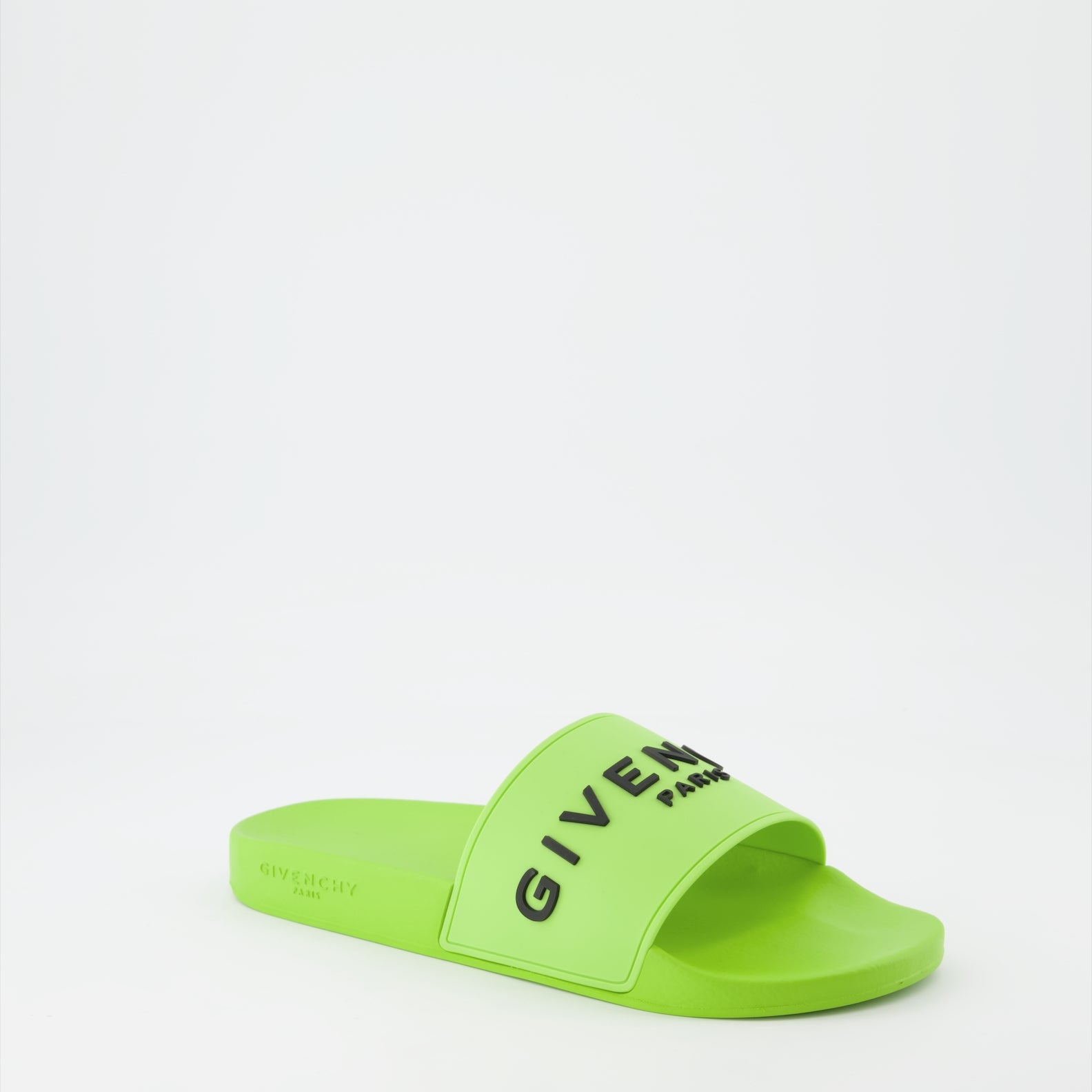 Open shoes Logo slides Givenchy Green Man