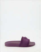 Chaussures ouvertes Claquettes Medusa Versace Violet Homme