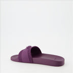 Chaussures ouvertes Claquettes Medusa Versace Violet Homme