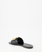 Offene schuhe Claquettes VLogo Valentino Garavani Schwarz Femme