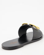 Offene schuhe Claquettes VLogo Valentino Garavani Schwarz Femme